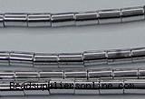 CHE748 15.5 inches 3*5mm tube plated hematite beads wholesale