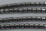 CHE775 15.5 inches 2*2mm drum plated hematite beads wholesale