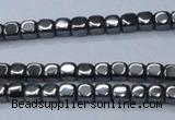 CHE817 15.5 inches 2*2mm dice hematite beads wholesale