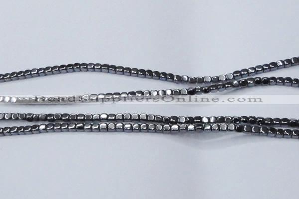 CHE817 15.5 inches 2*2mm dice hematite beads wholesale