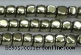 CHE876 15.5 inches 3*3mm dice plated hematite beads wholesale