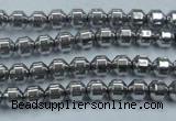 CHE972 15.5 inches 4*4mm plated hematite beads wholesale