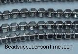 CHE981 15.5 inches 4*4mm plated hematite beads wholesale