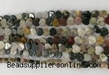 CHG103 15.5 inches 6mm flat heart ocean jasper gemstone beads wholesale