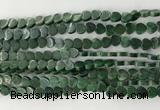 CHG104 15.5 inches 6mm flat heart African jade gemstone beads wholesale