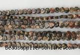 CHG108 15.5 inches 6mm flat heart leopardskin jasper beads wholesale