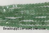 CHG114 15.5 inches 6mm flat heart green aventurine beads wholesale