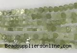 CHG116 15.5 inches 6mm flat heart New jade gemstone beads wholesale