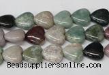 CHG17 15.5 inches 10*10mm heart Indian agate gemstone beads wholesale