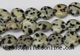 CHG19 15.5 inches 10*10mm heart dalmatian jasper beads wholesale