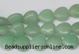 CHG26 15.5 inches 10*10mm heart green aventurine beads wholesale