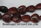 CHG36 15.5 inches 12*12mm heart mahogany obsidian beads wholesale