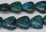 CHG61 15.5 inches 16*16mm heart dyed chrysocolla beads wholesale