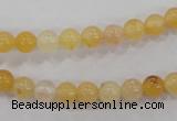 CHJ02 15.5 inches 6mm round honey jade stone beads wholesale