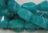 CHM05 16 inches 10*16mm freeform blue hemimorphite beads wholesale