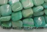 CHM08 16 inches 14*14mm square green hemimorphite beads wholesale