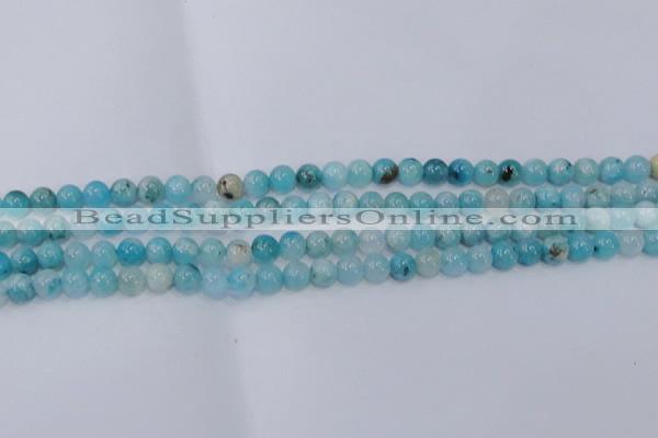 CHM201 15.5 inches 6mm round blue hemimorphite beads wholesale