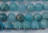 CHM202 15.5 inches 8mm round blue hemimorphite beads wholesale