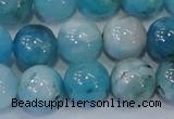 CHM205 15.5 inches 14mm round blue hemimorphite beads wholesale