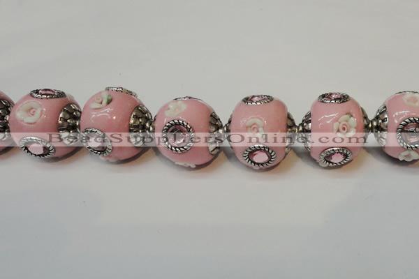 CIB120 19mm round fashion Indonesia jewelry beads wholesale