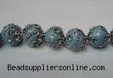 CIB123 19mm round fashion Indonesia jewelry beads wholesale