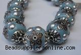 CIB223 18mm round fashion Indonesia jewelry beads wholesale