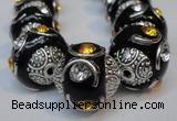 CIB238 15mm round fashion Indonesia jewelry beads wholesale