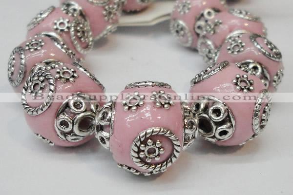 CIB280 16*16mm rondelle fashion Indonesia jewelry beads wholesale