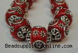 CIB281 16*16mm rondelle fashion Indonesia jewelry beads wholesale