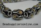 CIB302 15*20mm drum fashion Indonesia jewelry beads wholesale