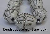 CIB316 20*23mm drum fashion Indonesia jewelry beads wholesale