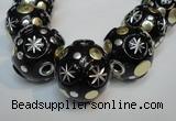 CIB367 23mm round fashion Indonesia jewelry beads wholesale