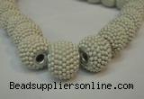 CIB390 15mm round fashion Indonesia jewelry beads wholesale