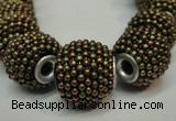 CIB396 15mm round fashion Indonesia jewelry beads wholesale