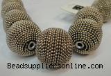 CIB418 30mm round fashion Indonesia jewelry beads wholesale