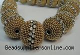 CIB422 25mm round fashion Indonesia jewelry beads wholesale