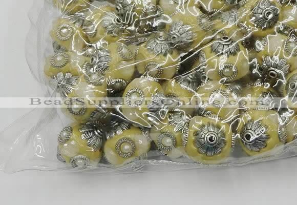 CIB501 22mm round fashion Indonesia jewelry beads wholesale