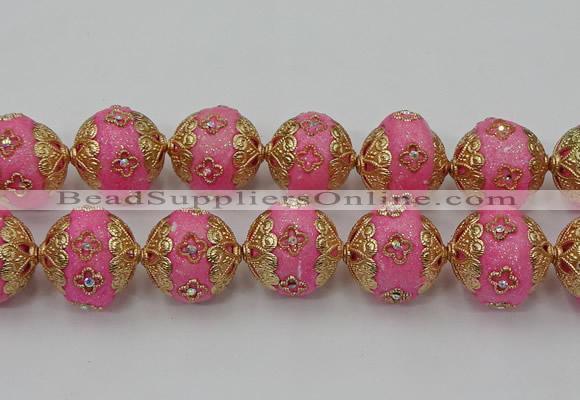 CIB548 22mm round fashion Indonesia jewelry beads wholesale