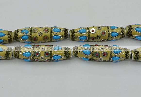 CIB563 16*60mm rice fashion Indonesia jewelry beads wholesale