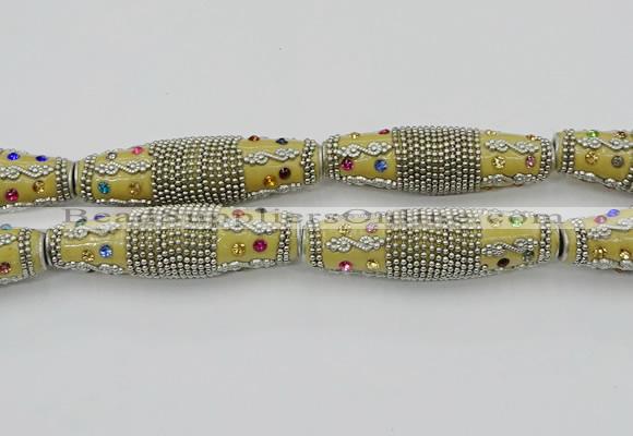 CIB601 16*60mm rice fashion Indonesia jewelry beads wholesale