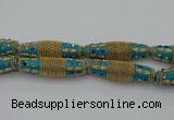 CIB607 16*60mm rice fashion Indonesia jewelry beads wholesale