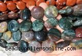 CIBS06 15 inches 20mm coin indian agate gemstone beads wholesale