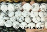 CIBS09 15 inches 20mm coin white howlite gemstone beads wholesale