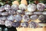 CIBS20 15 inches 20mm coin lepidolite gemstone beads wholesale