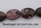 CIJ121 15.5 inches 10*14mm oval dyed impression jasper beads wholesale