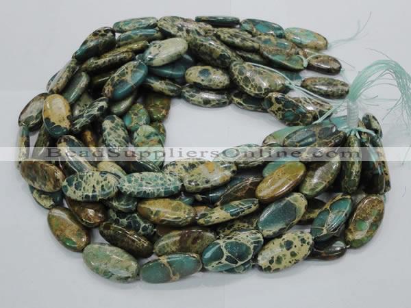 CIJ18 15.5 inches 20*40mm oval impression jasper beads wholesale