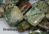 CIJ24 15.5 inches 20*20mm diamond impression jasper beads wholesale