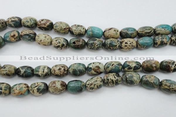 CIJ90 15.5 inches 10*14mm drum impression jasper beads wholesale