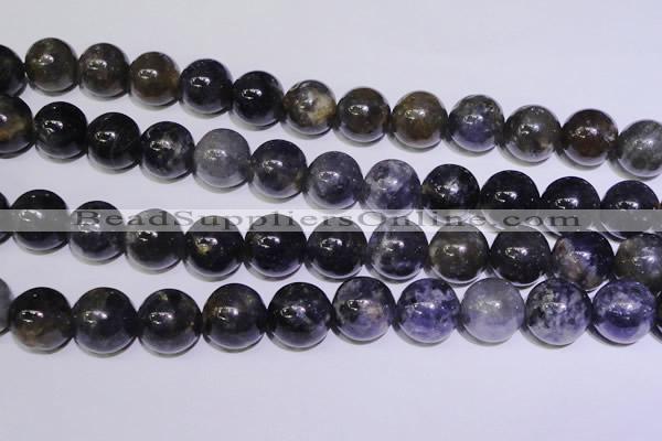 CIL06 15.5 inches 12mm round natural iolite gemstone beads