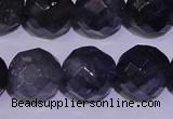 CIL33 15.5 inches 9mm faceted round natural iolite gemstone beads